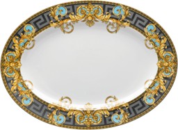 Versace, Prestige Gala Blue, Oval platter large