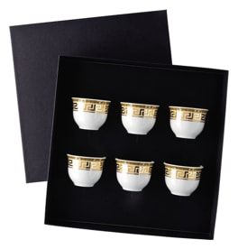 Versace, Prestige gala, Set of 6 small mugs without handle