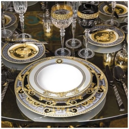 Versace, Prestige gala, Set of 6 tea cups and saucers