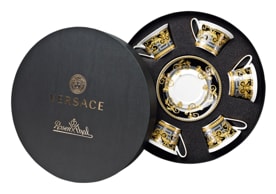 Versace, Prestige gala, Set of 6 tea cups and saucers