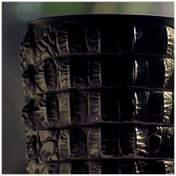 Lalique, Croco vases, Vase, black