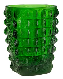 Lalique, Croco vases, Vase, amazon green