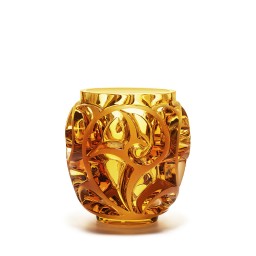 Lalique, Tourbillons vases, Vase, amber