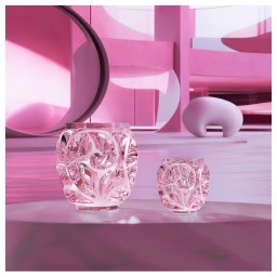 Lalique, Tourbillons vases, Small vase, pink luster