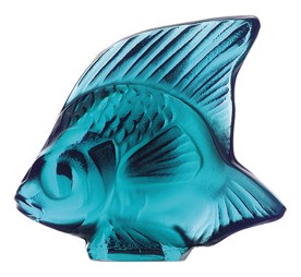 Lalique, Fish sculptures, Fish sculpture, turquoise