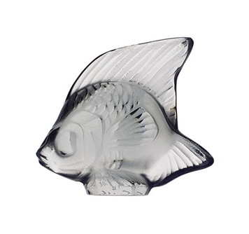 Lalique, Fish sculptures, Fish sculpture, grey