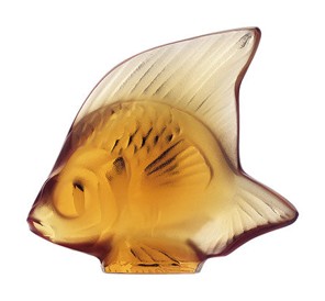 Lalique, Fish sculptures, Fish sculpture, amber