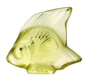 Lalique, Fish sculptures, Fish sculpture, yellow