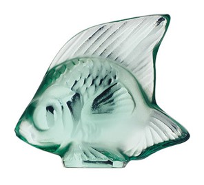 Lalique, Fish sculptures, Fish sculpture, mint green