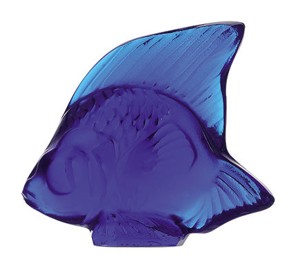 Lalique, Fish sculptures, Fish sculpture, cap ferrat blue