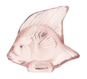 Lalique, Fish sculptures, Fish sculpture, pink