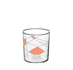 Lobmeyr, Neo double old fashioned, Dof tumbler light neo enamel painted x-iii-ii, orange