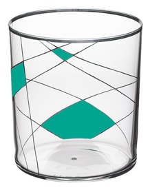 Lobmeyr, Neo double old fashioned, Dof tumbler light neo enamel painted x-v-ii, turquoise blue