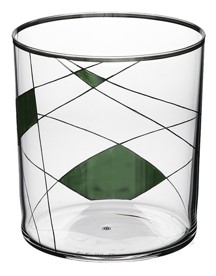 Lobmeyr, Neo double old fashioned, Dof tumbler light neo enamel painted x-i-ii, green