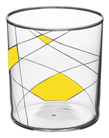 Lobmeyr, Neo double old fashioned, Dof tumbler light neo enamel painted x-ii-ii, yellow