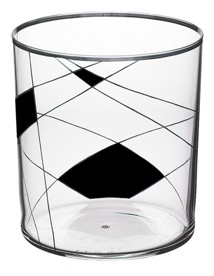 Lobmeyr, Neo double old fashioned, Dof tumbler light neo enamel painted x-viii-ii, black