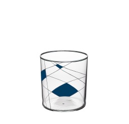 Lobmeyr, Neo double old fashioned, Dof tumbler light neo enamel painted x-vi-ii, dark blue