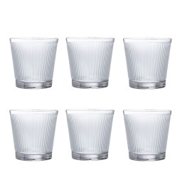 Lalique, Wingen, Set of 6 tumblers