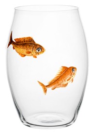 Lobmeyr, Balloon with fish, Convex tumbler