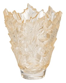 Lalique, Champs-Elysées vases, Vase, gold luster