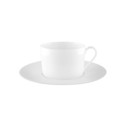 Haviland, Infini white, Set of 4 teacups and saucers