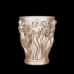 Lalique, Bacchantes vases, Vase, gold luster