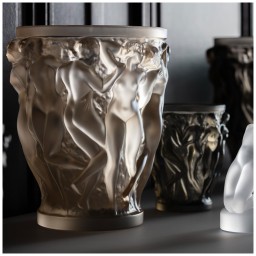 Lalique, Bacchantes vases, Vase, gold luster