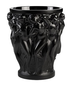 Lalique, Bacchantes vases, Small vase, black