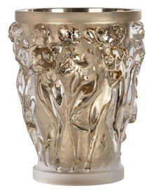 Lalique, Bacchantes vases, Vase moongold, limited edition