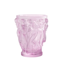 Lalique, Bacchantes vases, Vase, pink luster