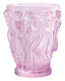 Lalique, Bacchantes vases, Vase, pink luster