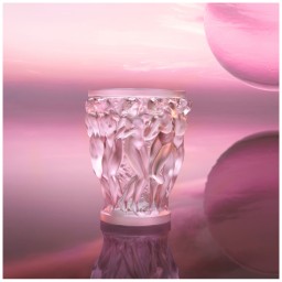 Lalique, Bacchantes vases, Vase, pink luster