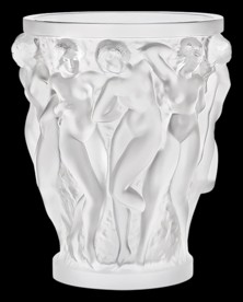 Lalique, Bacchantes vases, Vase, numbered vintage editon