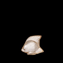 Lalique, Fish sculptures, Fish sculpture, gold luster