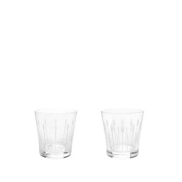 Lalique, Lotus tumblers, Set of 2 tumblers, bloss-buds 200 ml