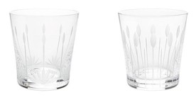 Lalique, Lotus tumblers, Set of 2 tumblers, bloss-buds 200 ml