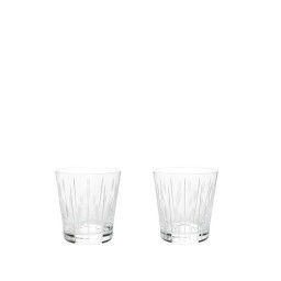 Lalique, Lotus tumblers, Set of 2 tumblers, drops-dew 200 ml