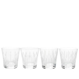 Lalique, Lotus tumblers, Set of 4 tumblers, 200 ml