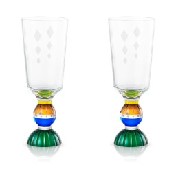 Reflections Copenhagen, Glasses, Set of 2 ascot tall crystal glass