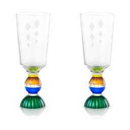 Reflections Copenhagen, Glasses, Set of 2 ascot tall crystal glass