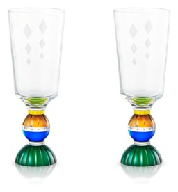 Reflections Copenhagen, Glasses, Set of 2 ascot tall crystal glass