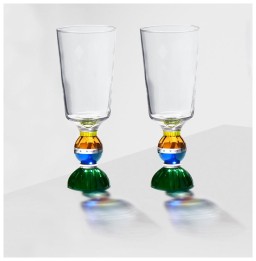 Reflections Copenhagen, Glasses, Set of 2 ascot tall crystal glass