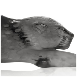 Lalique, Zeila panther sculptures, Small panther sculpture, grey