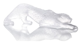 Lalique, Zeila panther sculptures, Large panther sculpture, clear