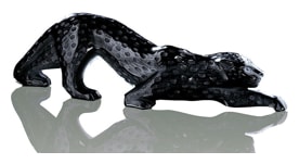 Lalique, Zeila panther sculptures, Large panther sculpture, black