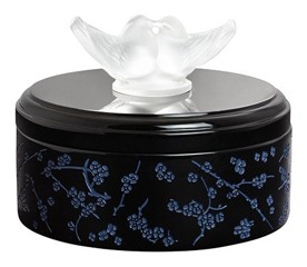 Lalique, Fleurs de cerisier boxes, Small box, black