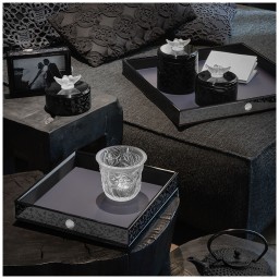 Lalique, Fleurs de cerisier boxes, Small box, black