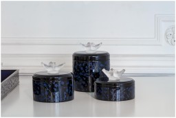 Lalique, Fleurs de cerisier boxes, Medium box, black