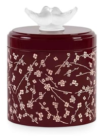 Lalique, Fleurs de cerisier boxes, Large box, burgundy