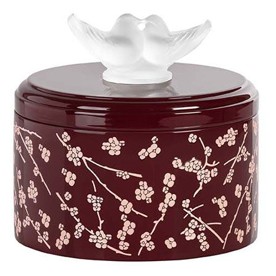 Lalique, Fleurs de cerisier boxes, Medium box, burgundy